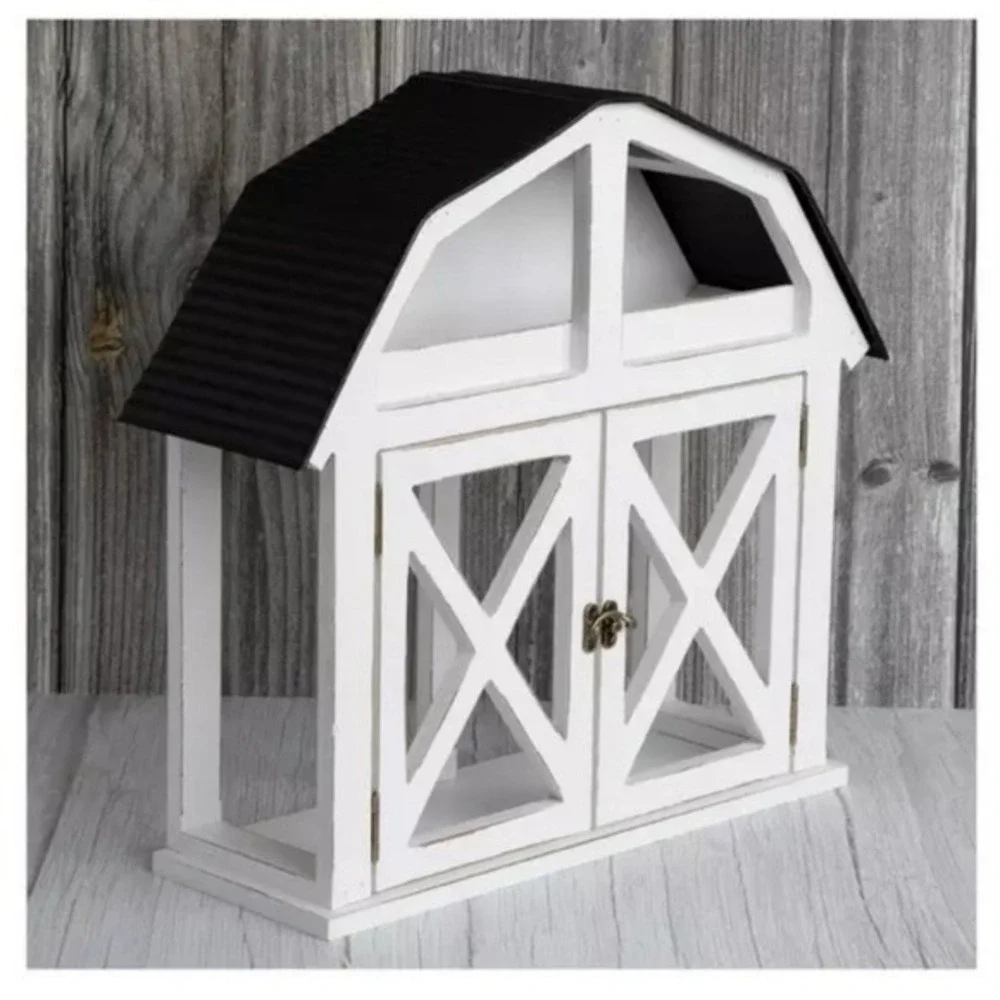 Hobby Lobby White Rustic Barn Display Shelf‎ Farmhouse Decor